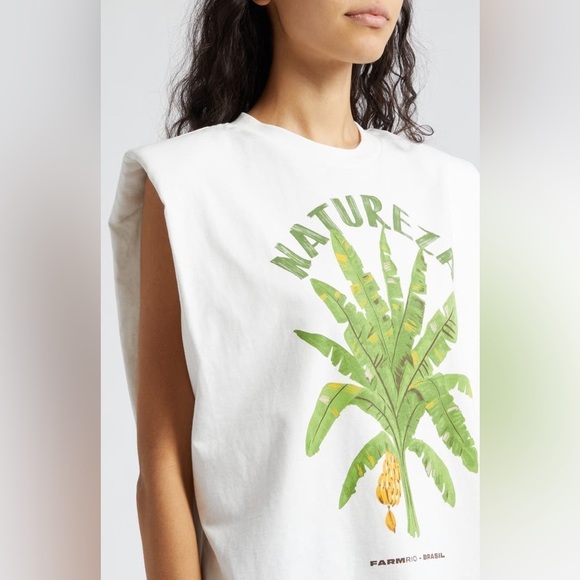 Like new! Farm Rio Naturaleza Cotton Graphic T-Shirt - Picture 2 of 8